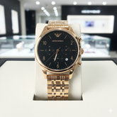 EMP QUARTZ ARMNI METAL STRAP WATCH